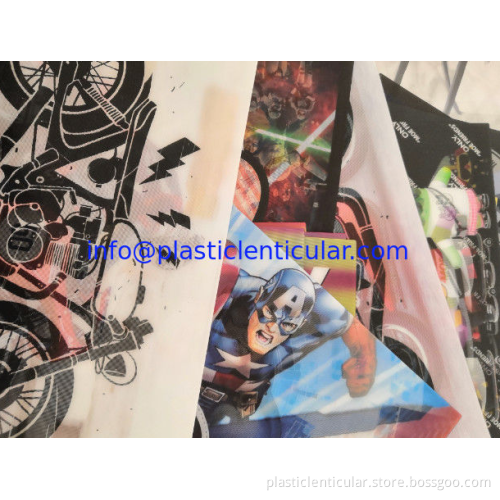flexible lenticular for t shirt fabric 3d sheets tshirt soft custom flip lenticular clothing